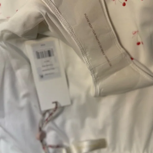 LoveShackFancy Veranda Mina One Piece | Cherry Bow Print | Dustbag | NWT | S - Picture 12 of 15